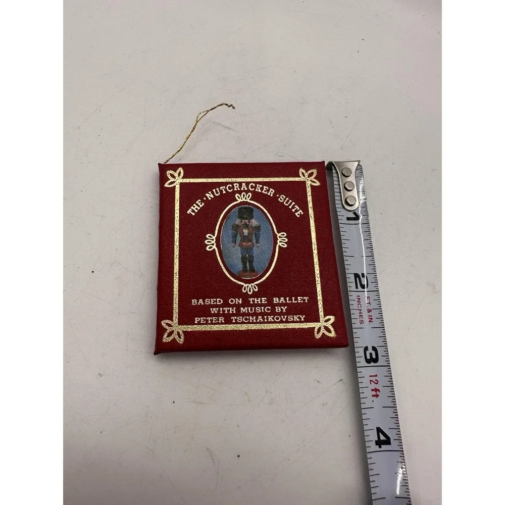 Vintage Kurt S Adler Nutcracker Suite Miniature Book Ornament 1977 Christmas